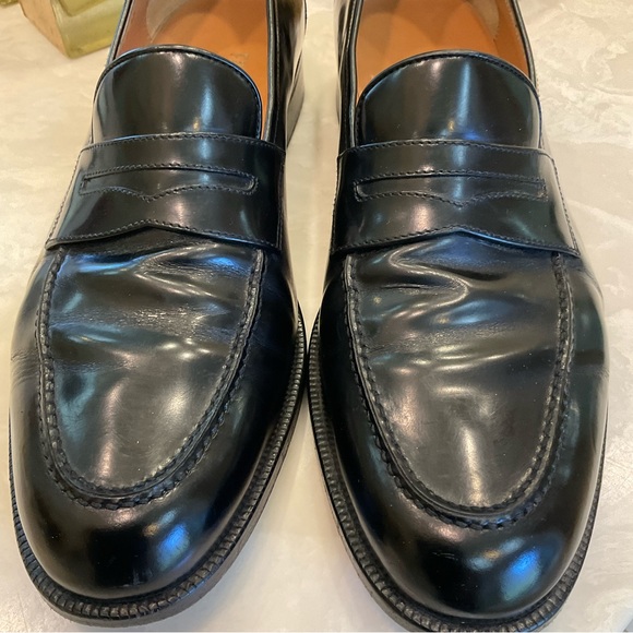 Salvatore Ferragamo Black Calf Leather Loafer Dress Shoe Men’s Sz 12D, Exce Cond - Picture 7 of 16